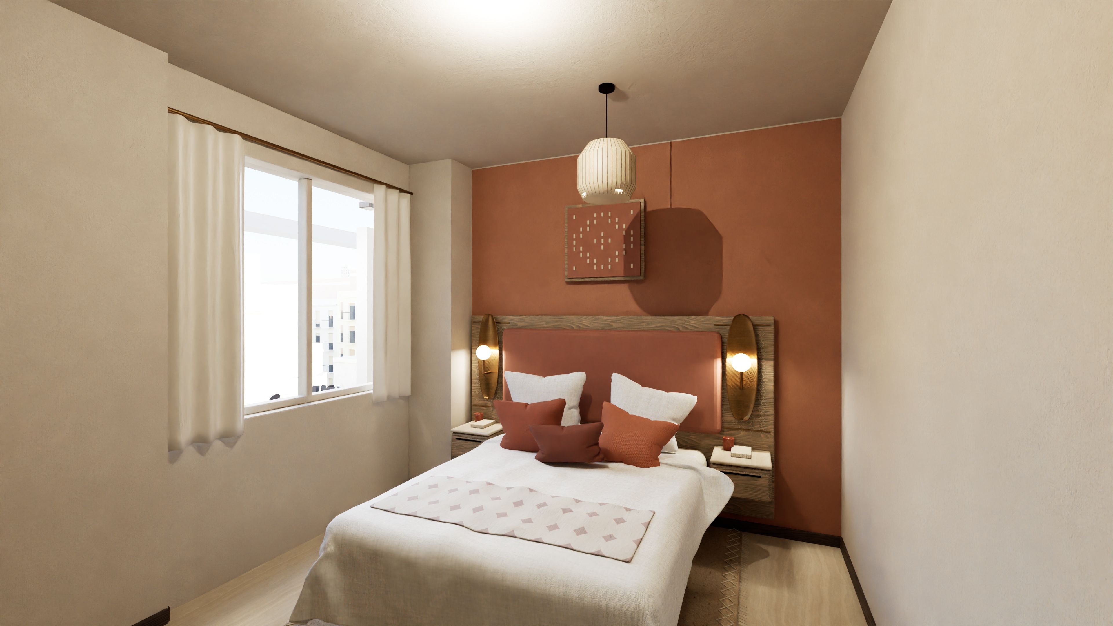 Chambre 502 de Palm Suites, l’une des pièces de la visite (projet de démonstration)